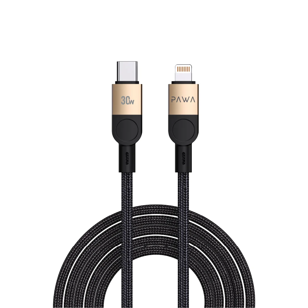 PAWA LEVIN BRAIDED CABLE C TO LIGHTNING 1.2M