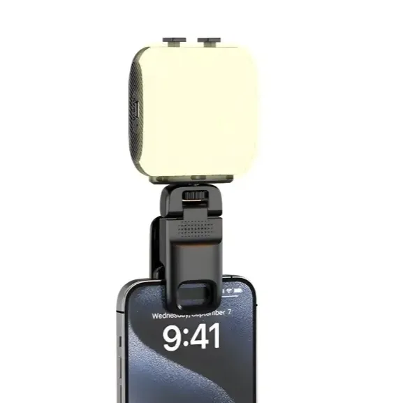 Porodo Lifestyle Clip-On Fill Light-Black