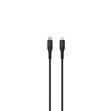 PAWA NYLON BRAIDED 20W DATA & QUICK CHARGING USB-C COMPATIBLE WITH LIGHTNING CABLE 1.2M/4FT
