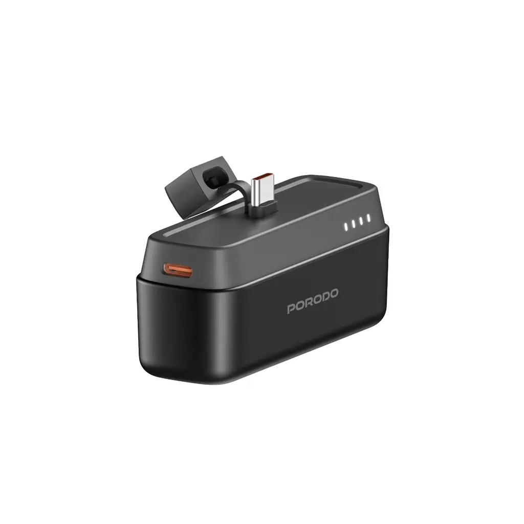 PORODO 5000MAH POWER BANK WITH TYPE-C CONNECTOR